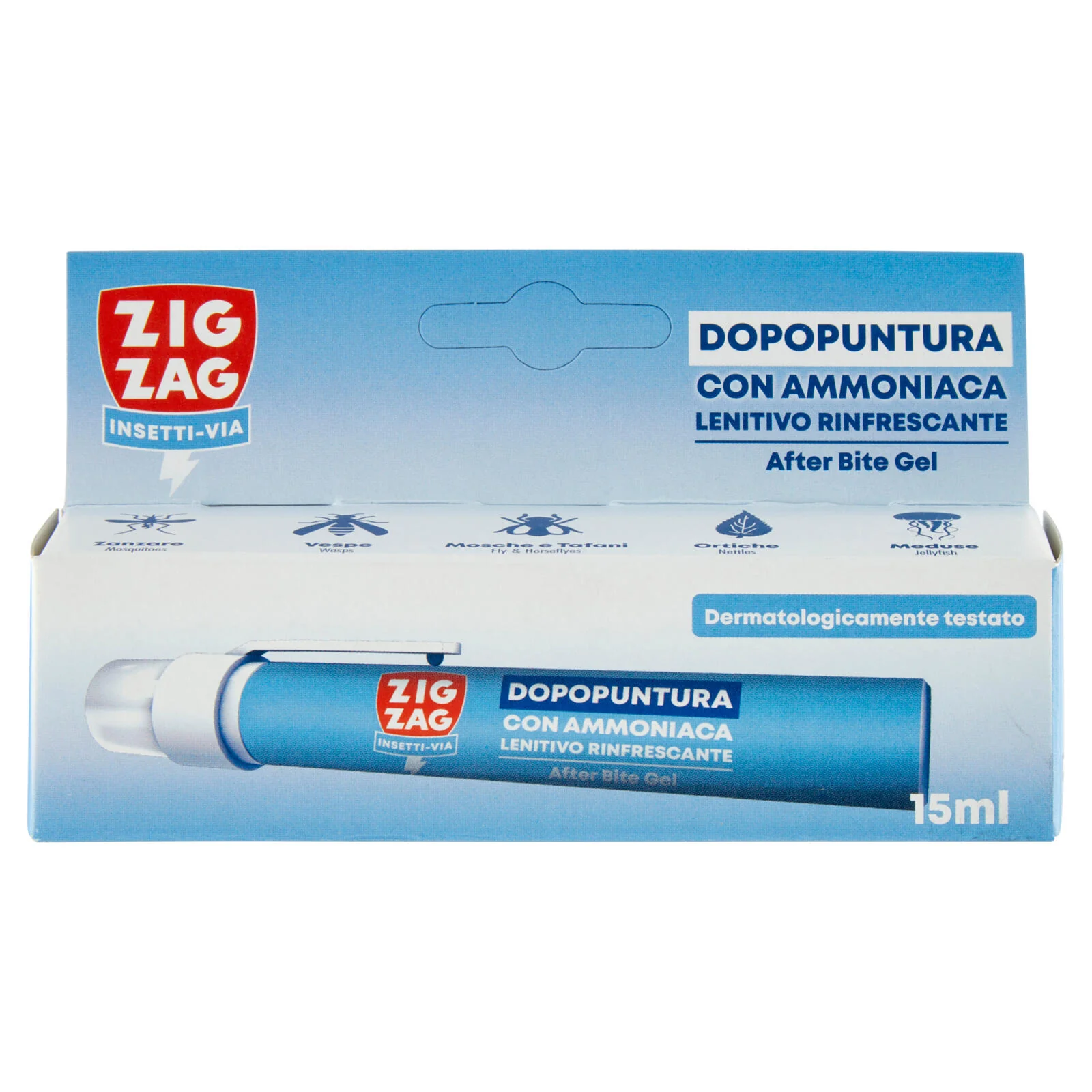 Zig Zag Insetti-Via Dopopuntura con Ammoniaca Lenitivo Rinfrescante 15 ml - Image 2